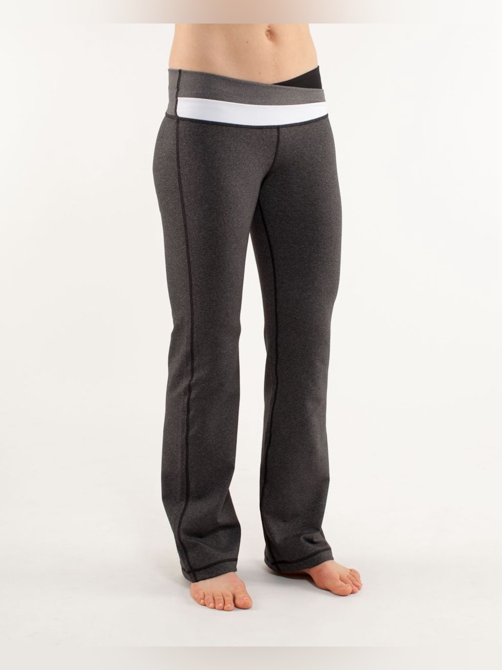 Lululemon Astro size 8 Athletic Leggings with White Waistband